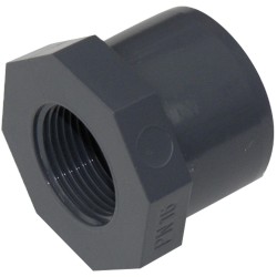 Редукционное кольцо ПВХ Praher с резьбой, d25х3/8" 